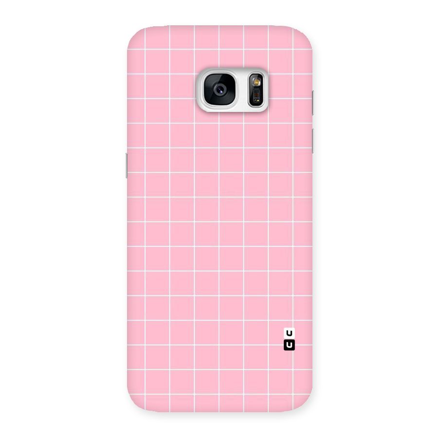Pink Checks Back Case for Galaxy S7 Edge