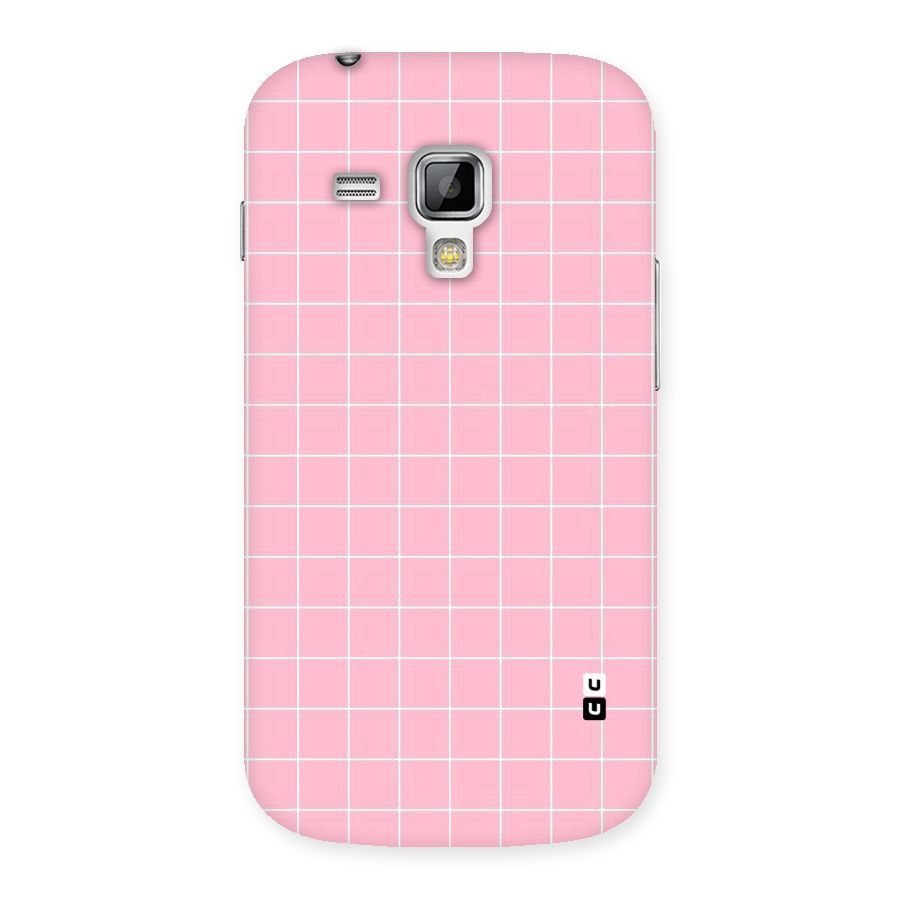 Pink Checks Back Case for Galaxy S Duos