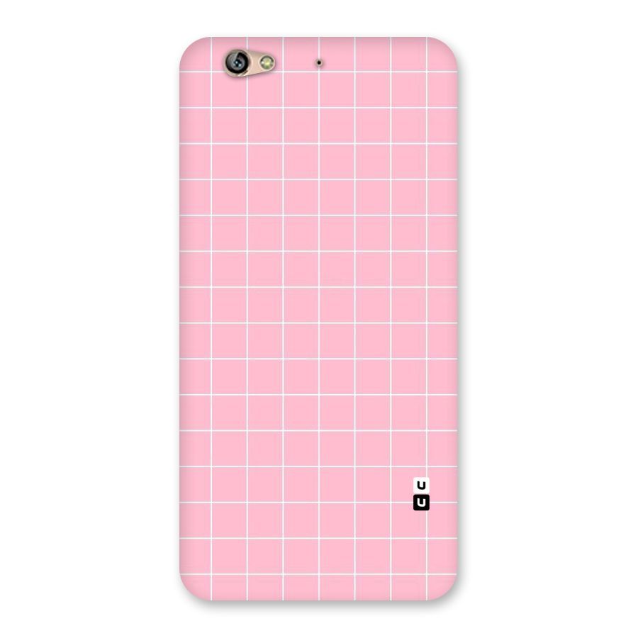 Pink Checks Back Case for Gionee S6