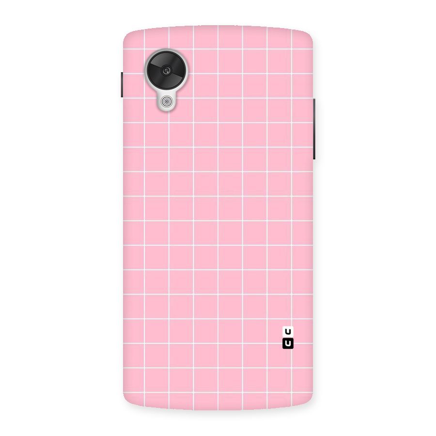 Pink Checks Back Case for Google Nexsus 5