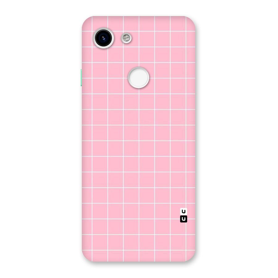 Pink Checks Back Case for Google Pixel 3