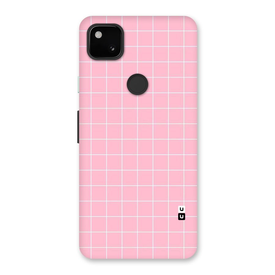 Pink Checks Back Case for Google Pixel 4a