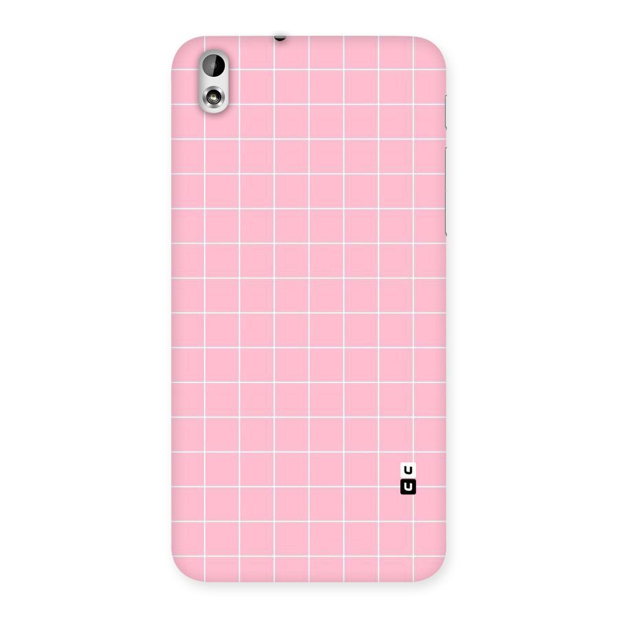 Pink Checks Back Case for HTC Desire 816g