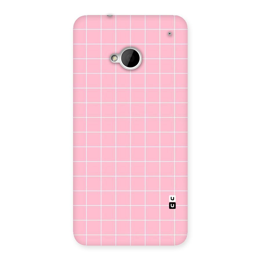 Pink Checks Back Case for HTC One M7