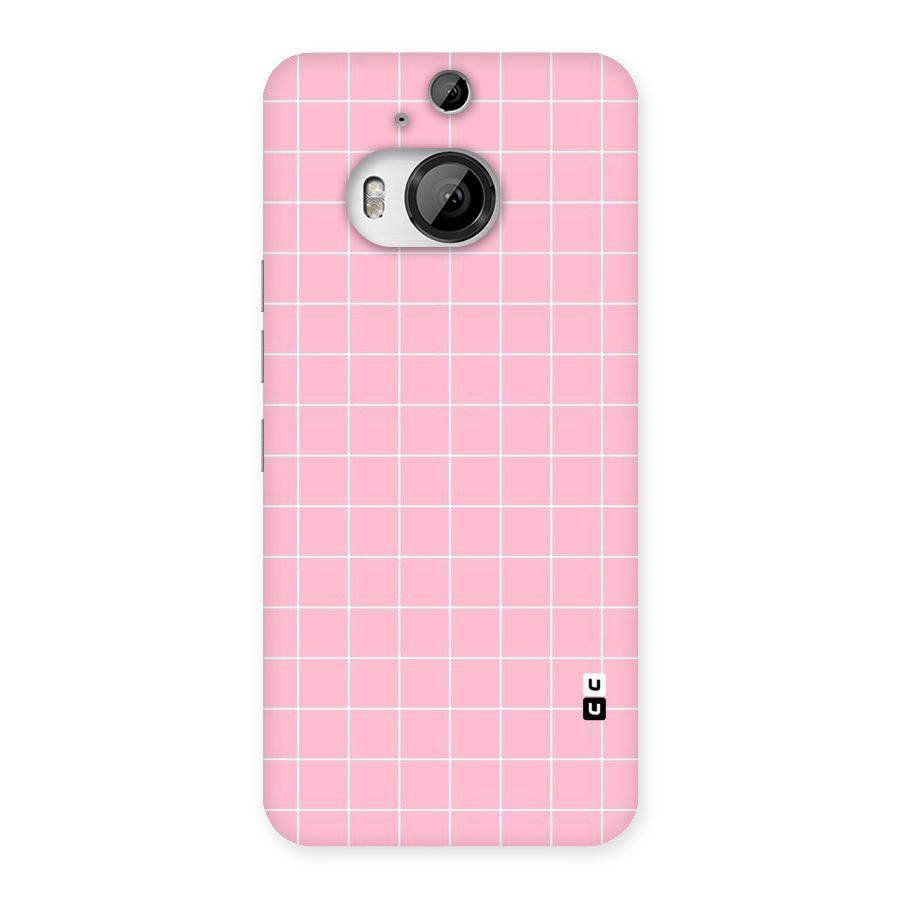 Pink Checks Back Case for HTC One M9 Plus