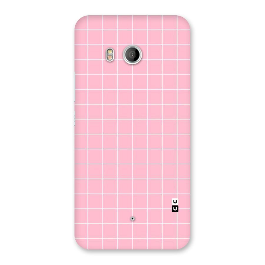 Pink Checks Back Case for HTC U11