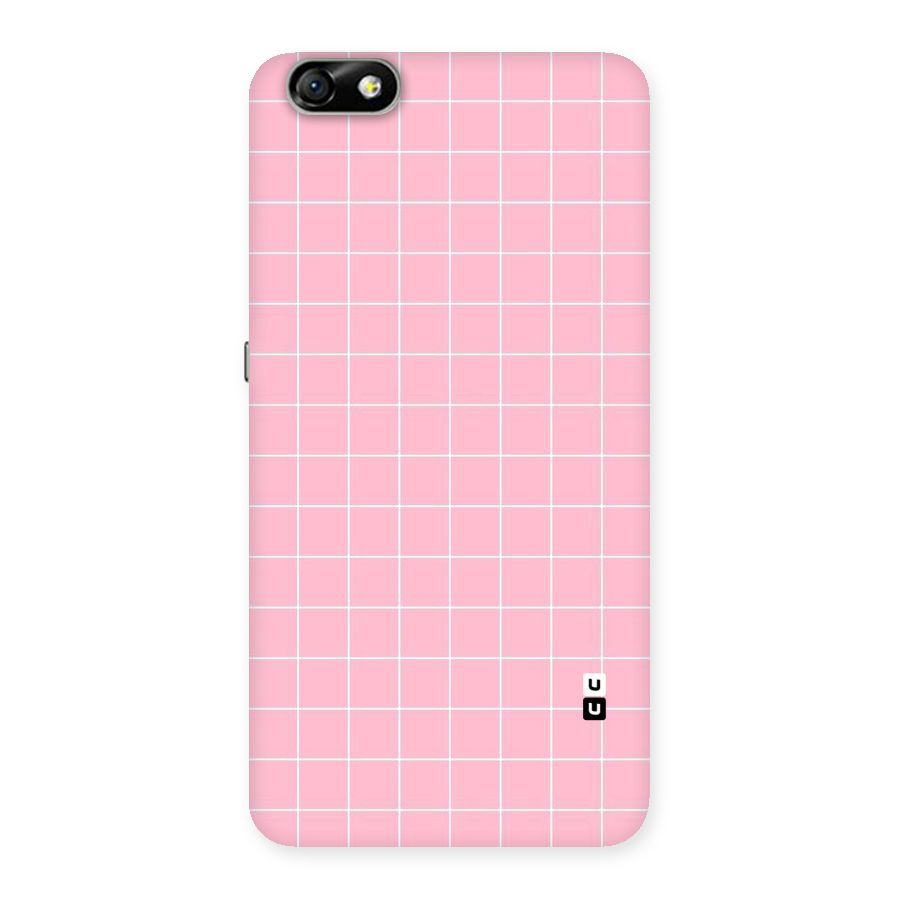 Pink Checks Back Case for Honor 4X