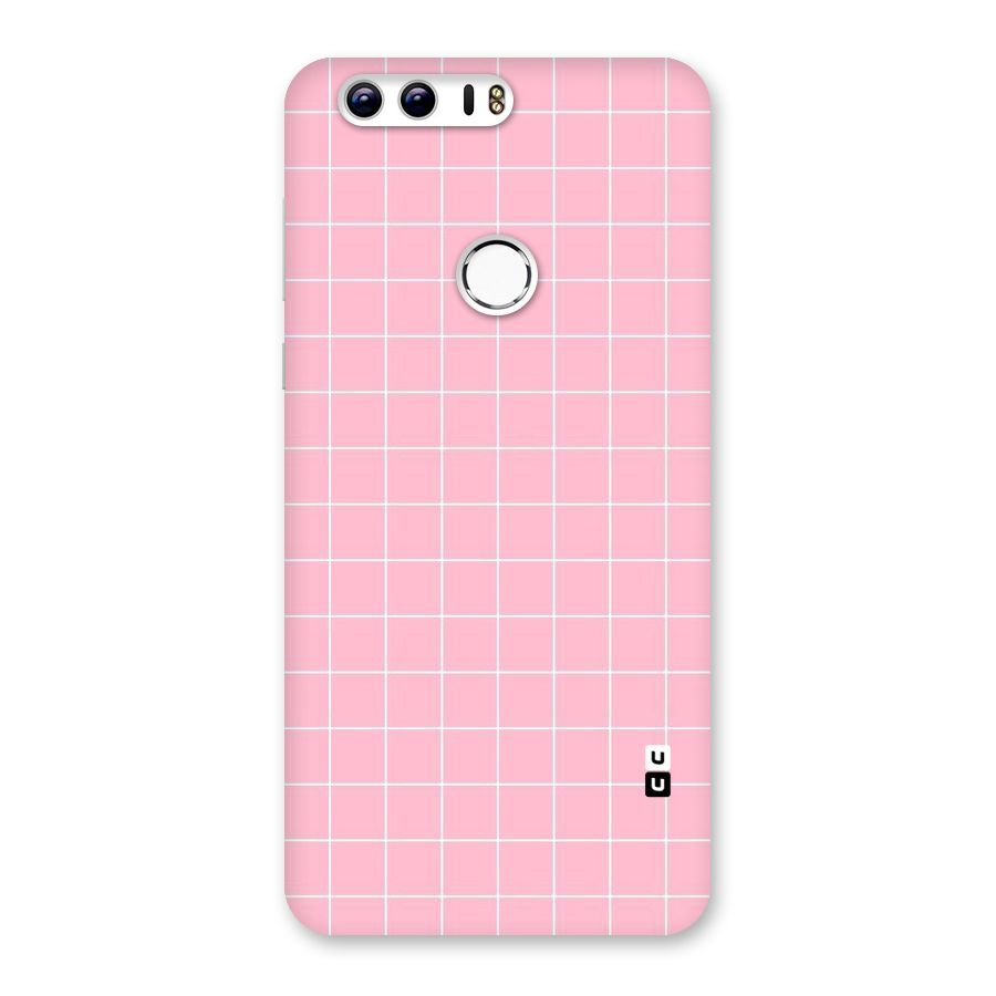 Pink Checks Back Case for Honor 8