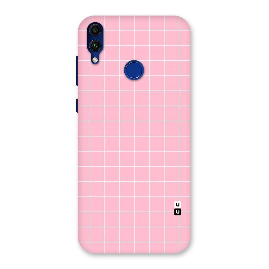 Pink Checks Back Case for Honor 8C