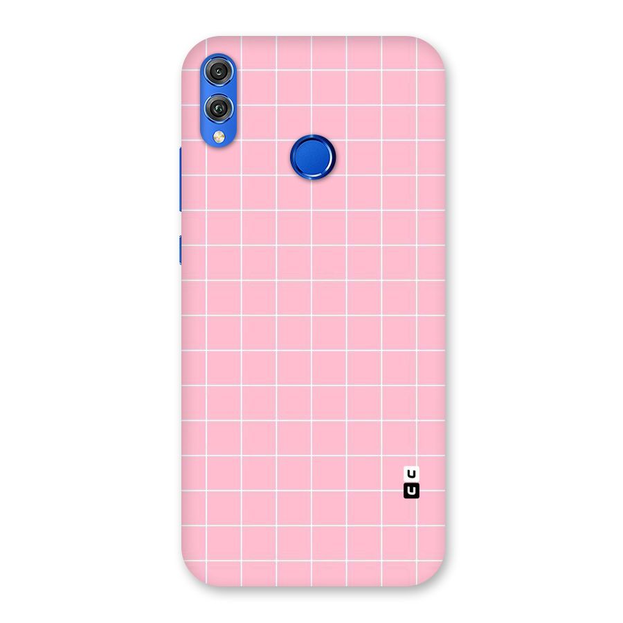 Pink Checks Back Case for Honor 8X