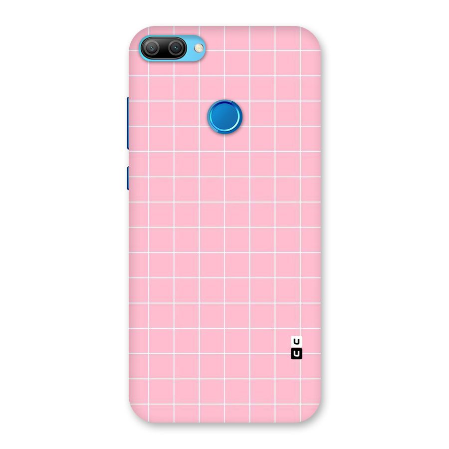 Pink Checks Back Case for Honor 9N