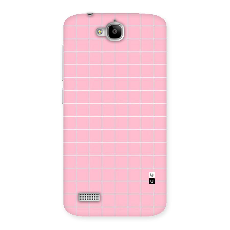 Pink Checks Back Case for Honor Holly