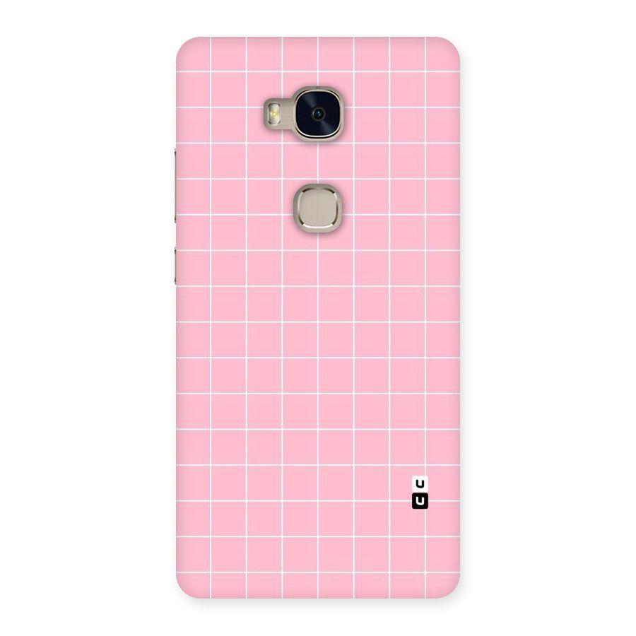 Pink Checks Back Case for Huawei Honor 5X