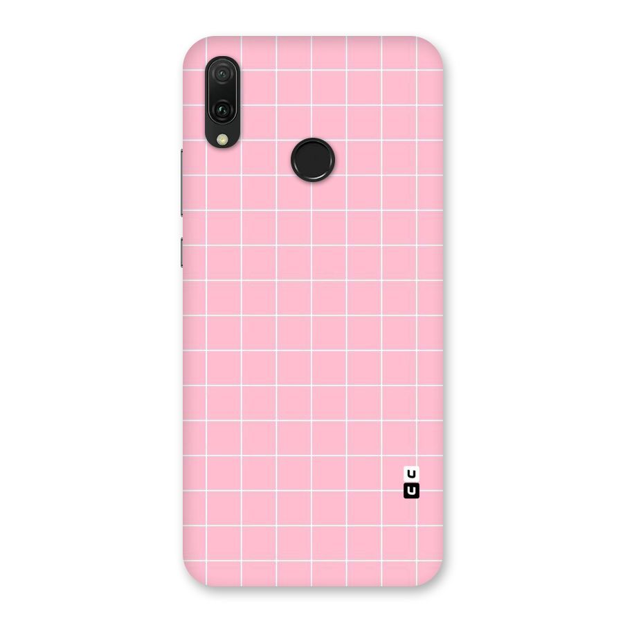 Pink Checks Back Case for Huawei Y9 (2019)