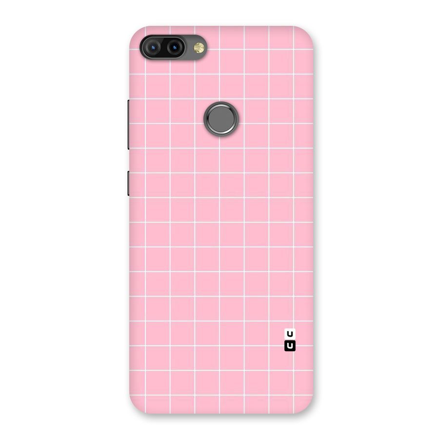Pink Checks Back Case for Infinix Hot 6 Pro