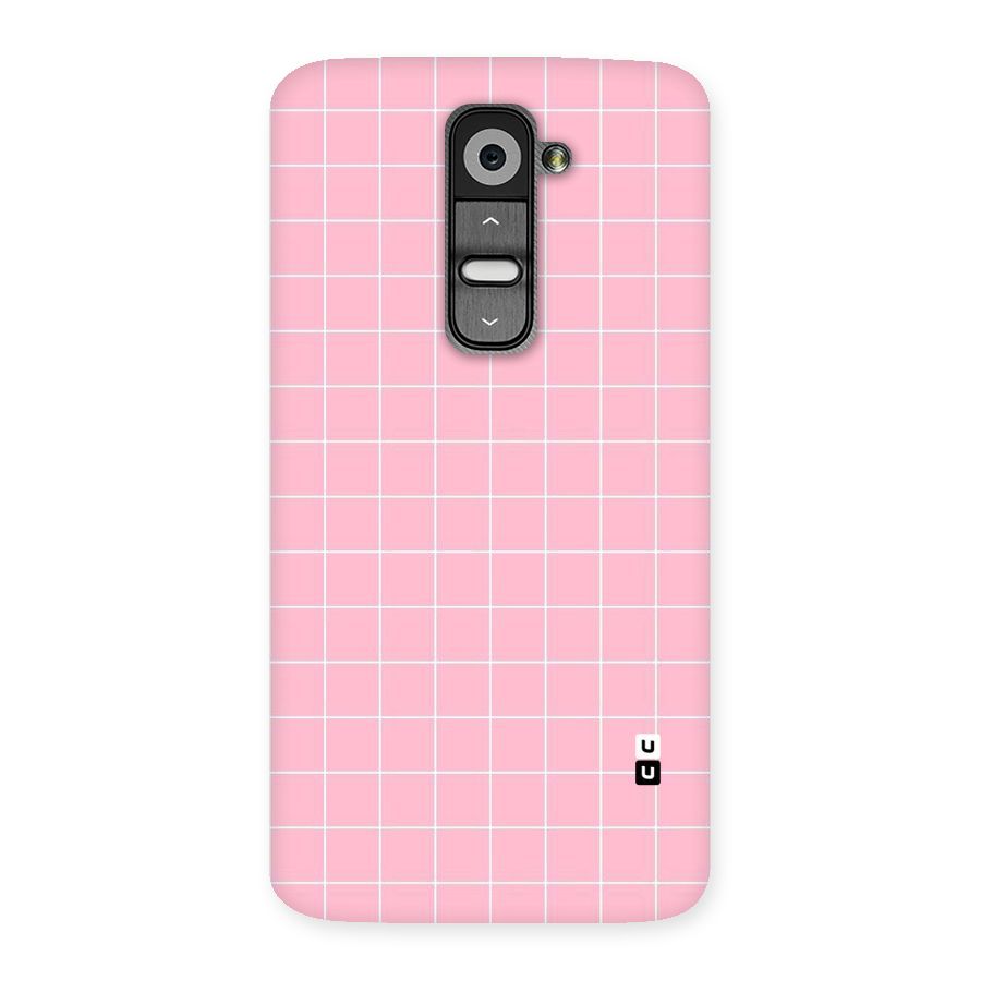 Pink Checks Back Case for LG G2