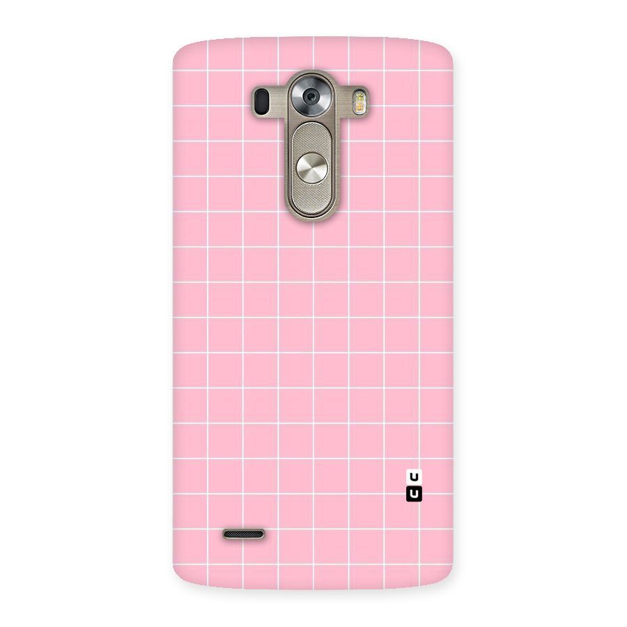 Pink Checks Back Case for LG G3