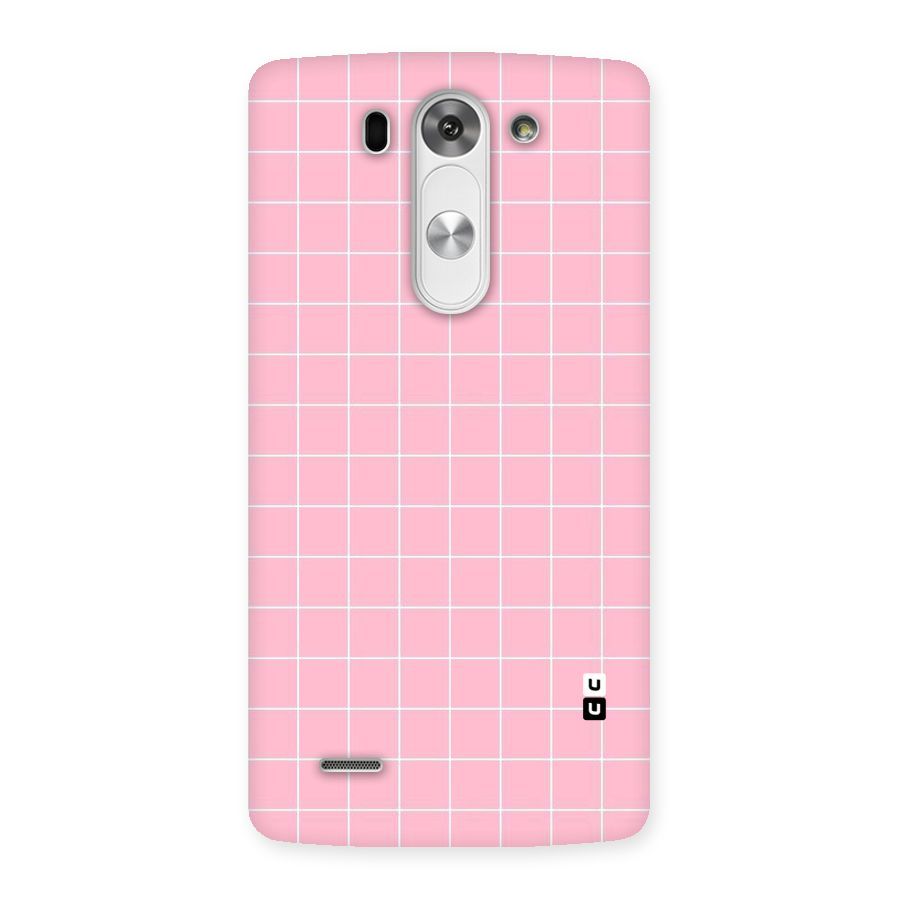 Pink Checks Back Case for LG G3 Beat