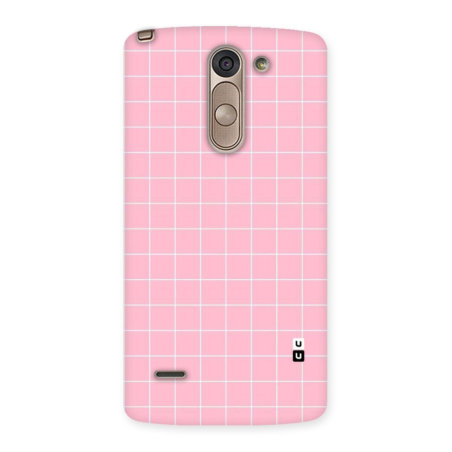Pink Checks Back Case for LG G3 Stylus
