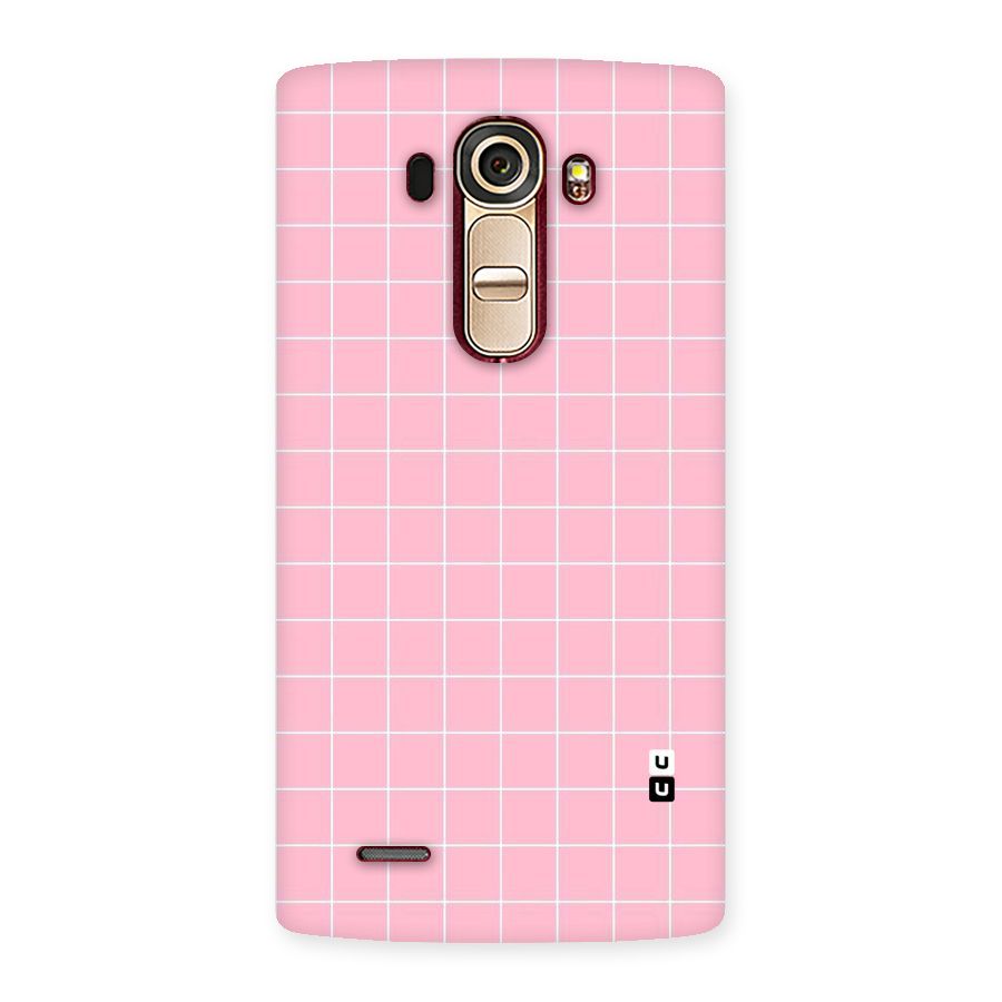 Pink Checks Back Case for LG G4