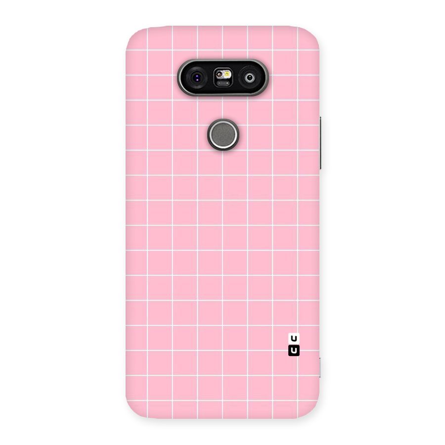 Pink Checks Back Case for LG G5