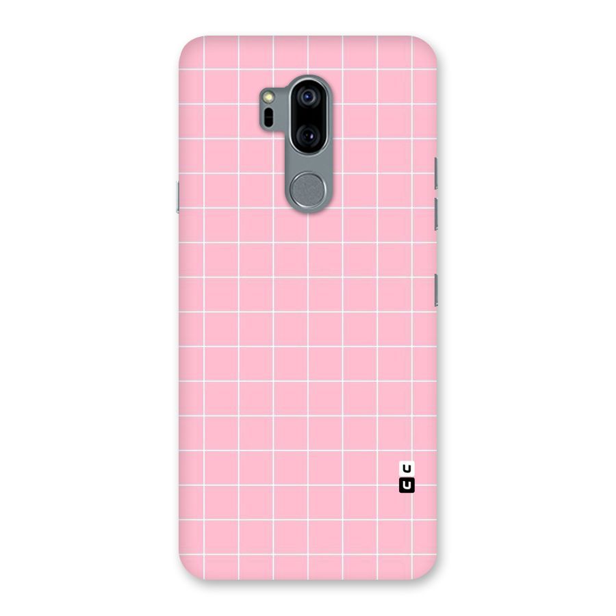 Pink Checks Back Case for LG G7