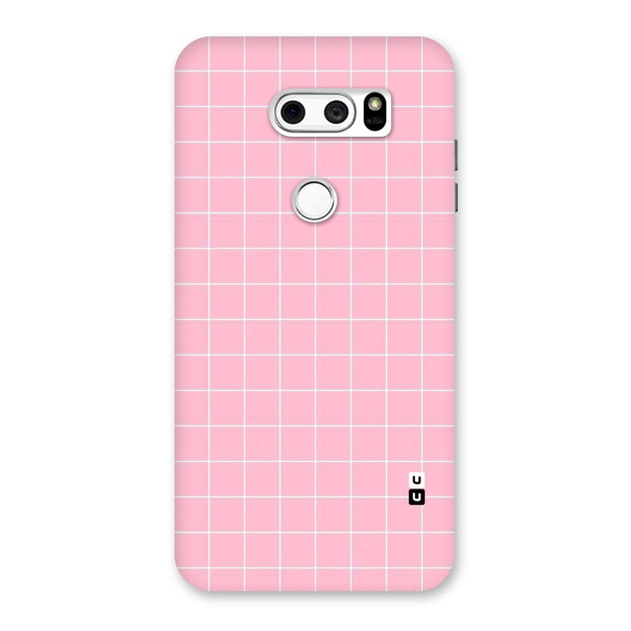 Pink Checks Back Case for LG V30