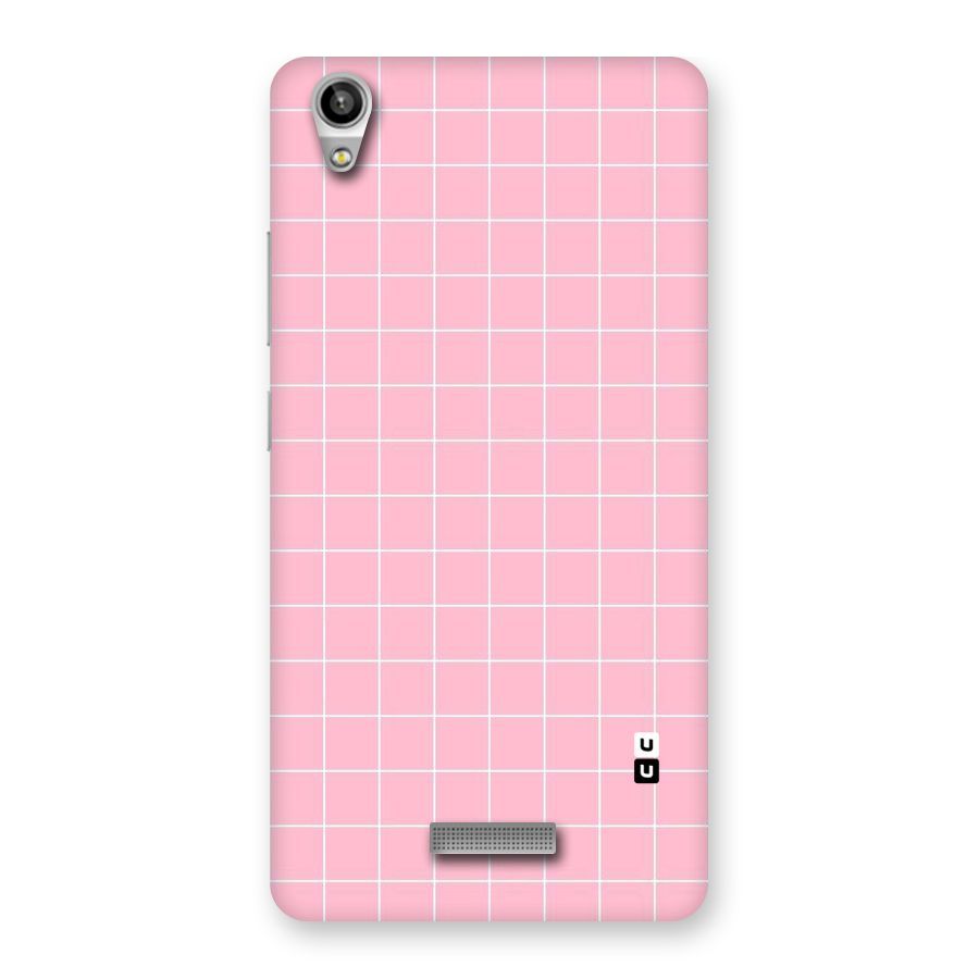 Pink Checks Back Case for Lava-Pixel-V1