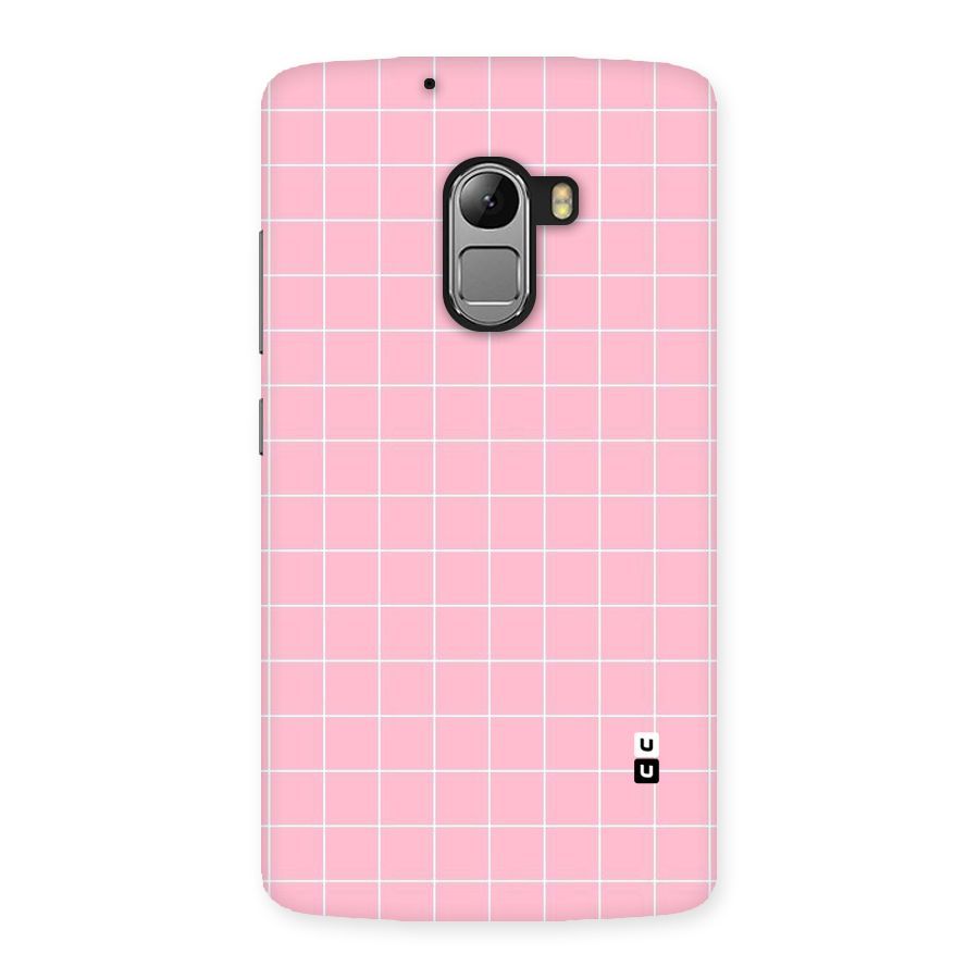 Pink Checks Back Case for Lenovo K4 Note