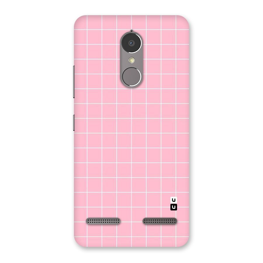 Pink Checks Back Case for Lenovo K6