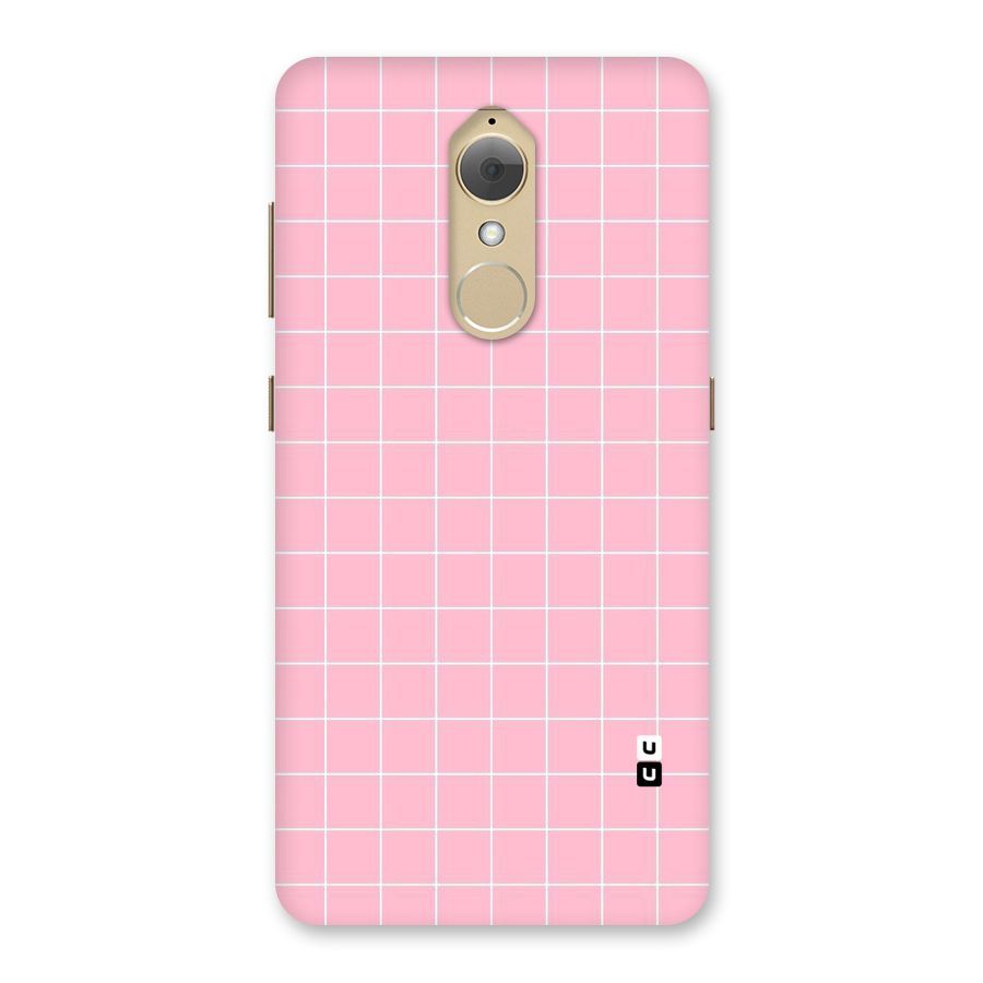Pink Checks Back Case for Lenovo K8