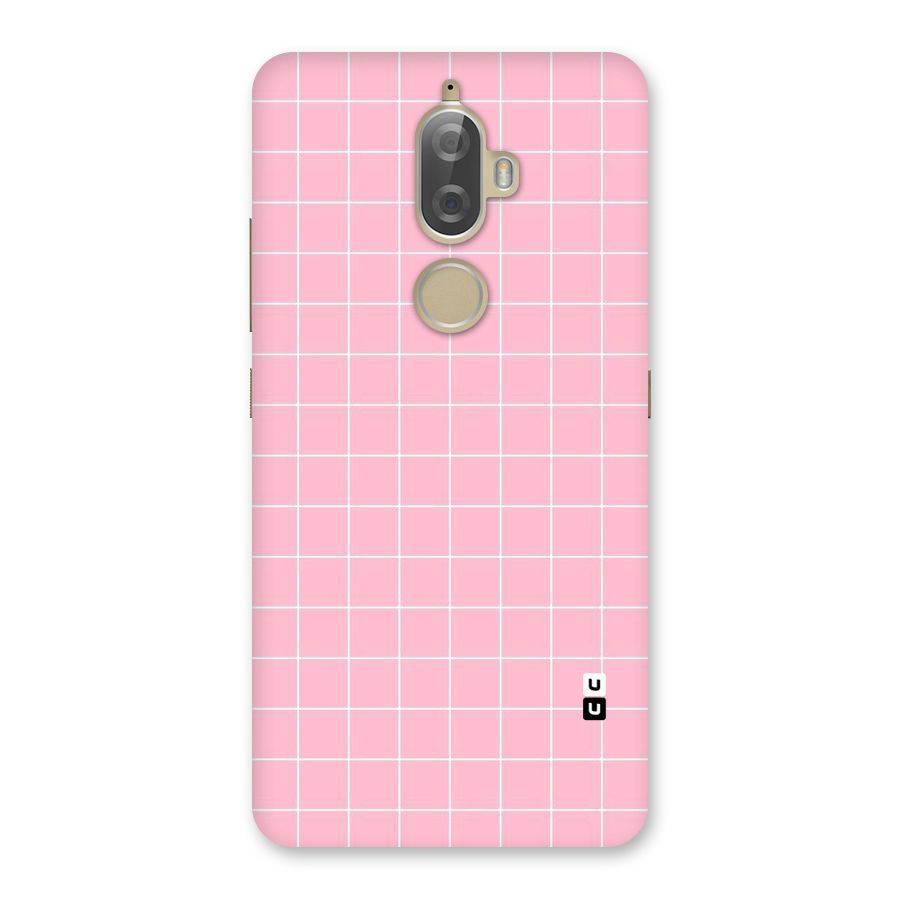 Pink Checks Back Case for Lenovo K8 Plus