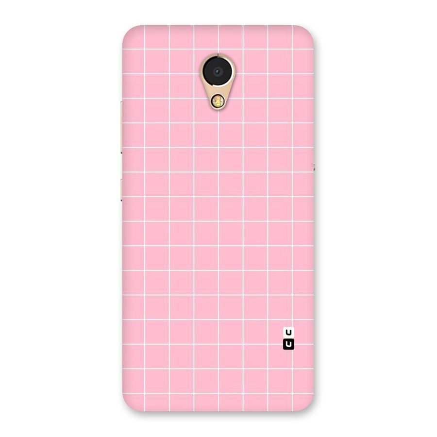 Pink Checks Back Case for Lenovo P2