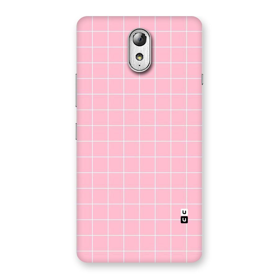 Pink Checks Back Case for Lenovo Vibe P1M