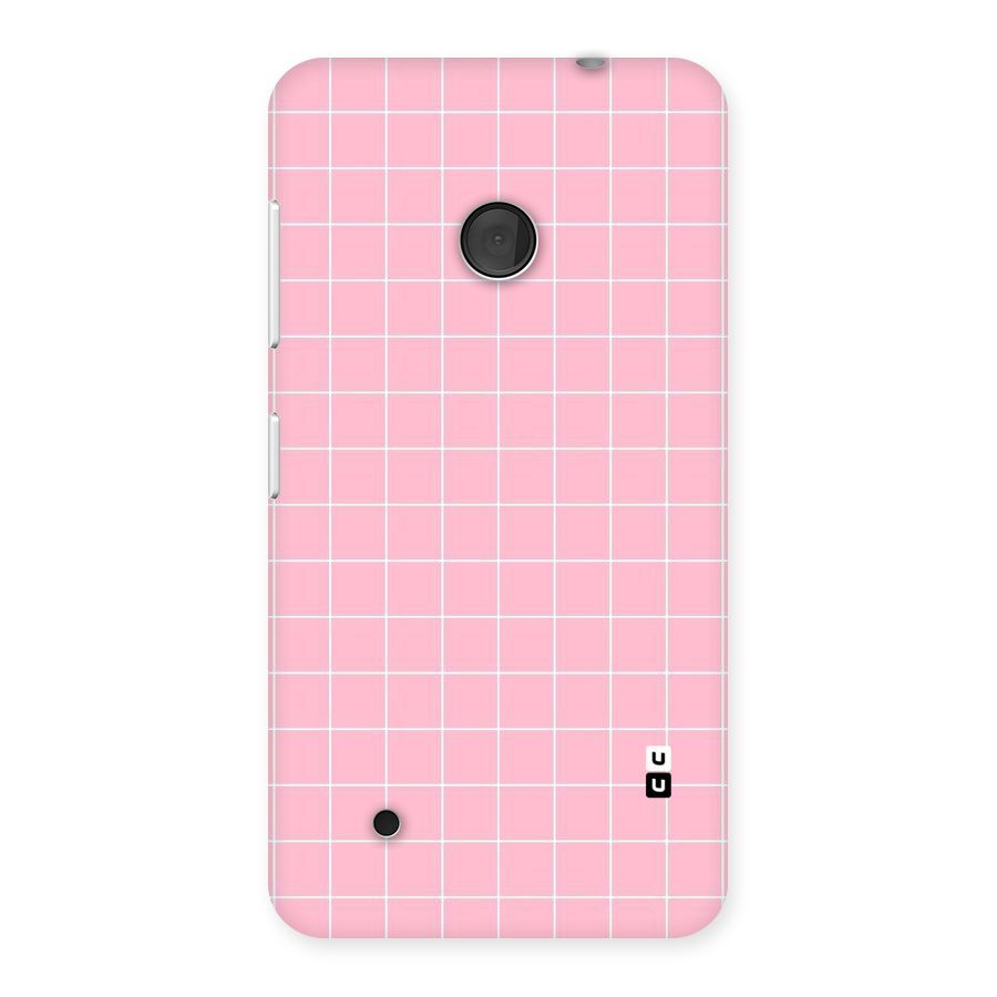Pink Checks Back Case for Lumia 530