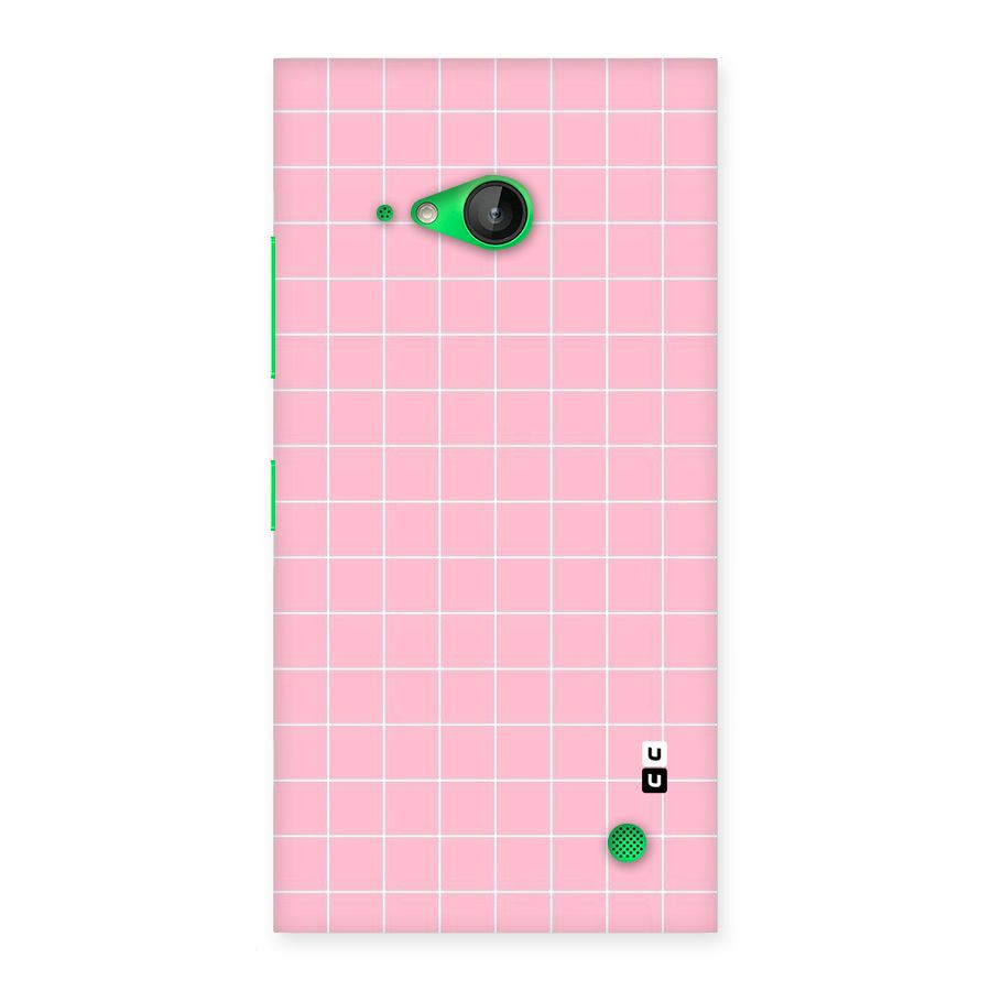 Pink Checks Back Case for Lumia 730