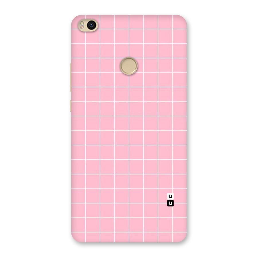 Pink Checks Back Case for Mi Max 2