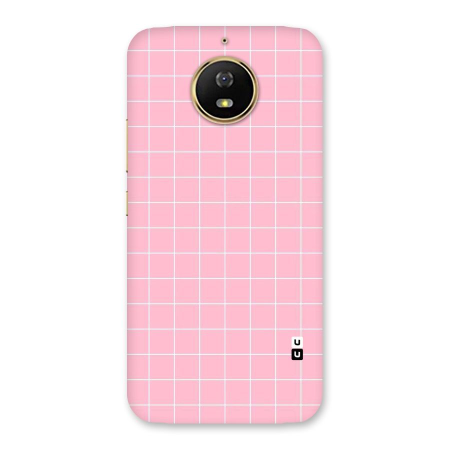 Pink Checks Back Case for Moto G5s