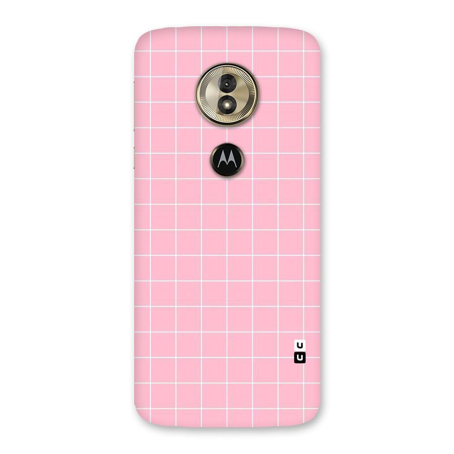 Pink Checks Back Case for Moto G6 Play
