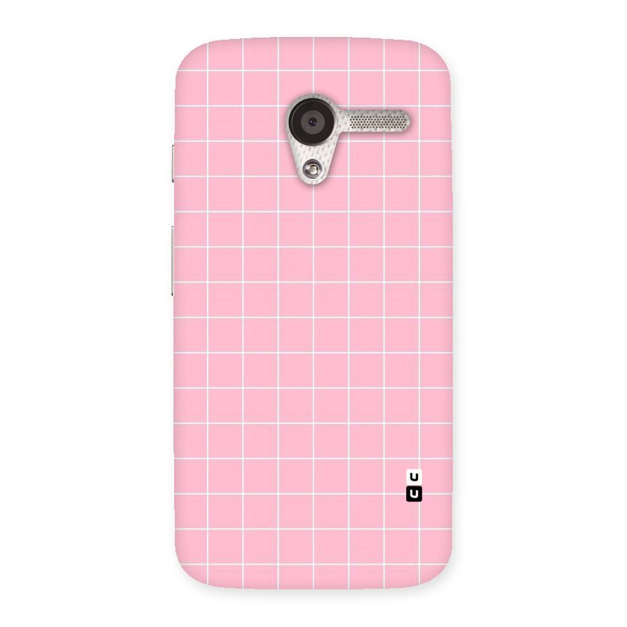 Pink Checks Back Case for Moto X