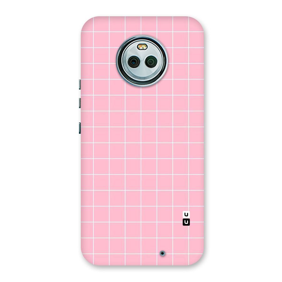 Pink Checks Back Case for Moto X4