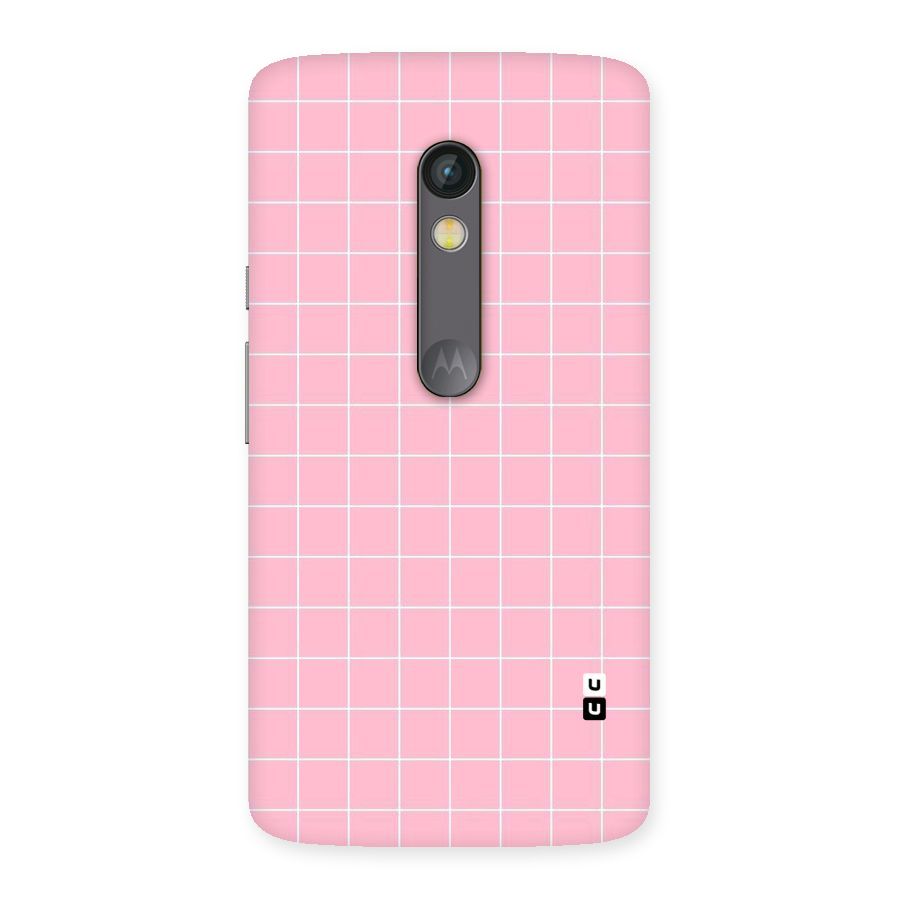 Pink Checks Back Case for Moto X Play