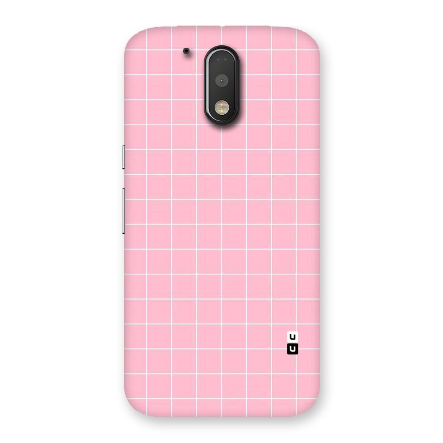 Pink Checks Back Case for Motorola Moto G4 Plus