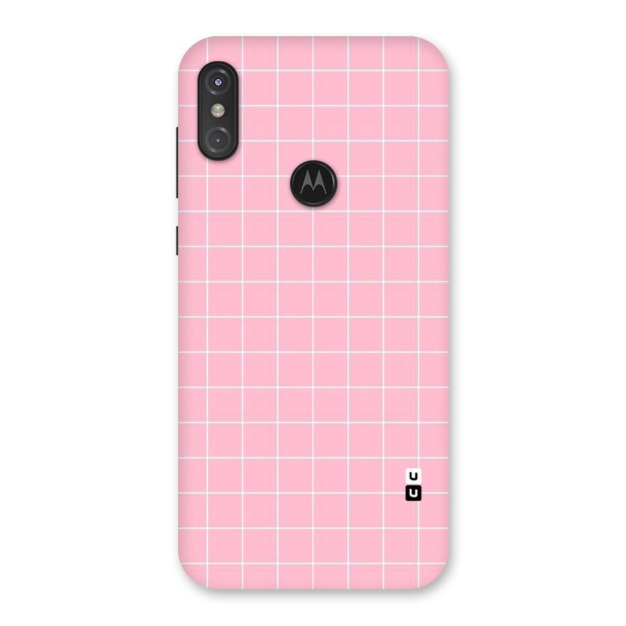 Pink Checks Back Case for Motorola One Power