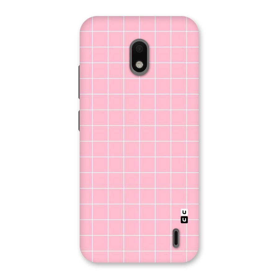 Pink Checks Back Case for Nokia 2.2