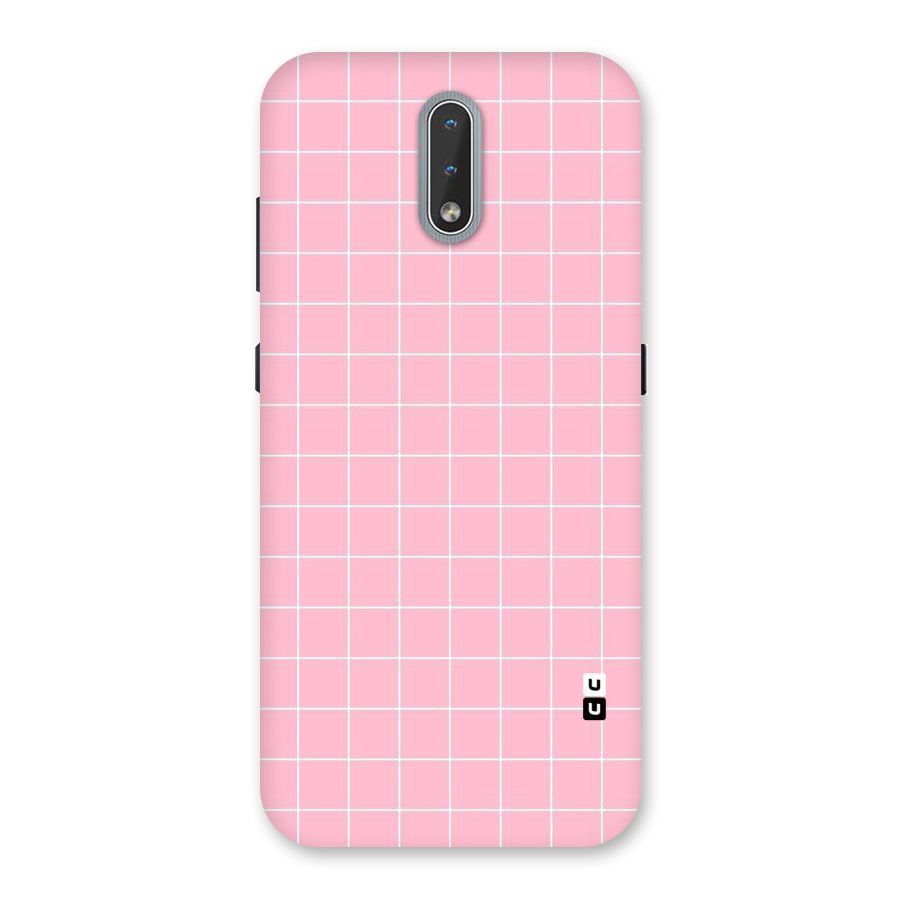Pink Checks Back Case for Nokia 2.3