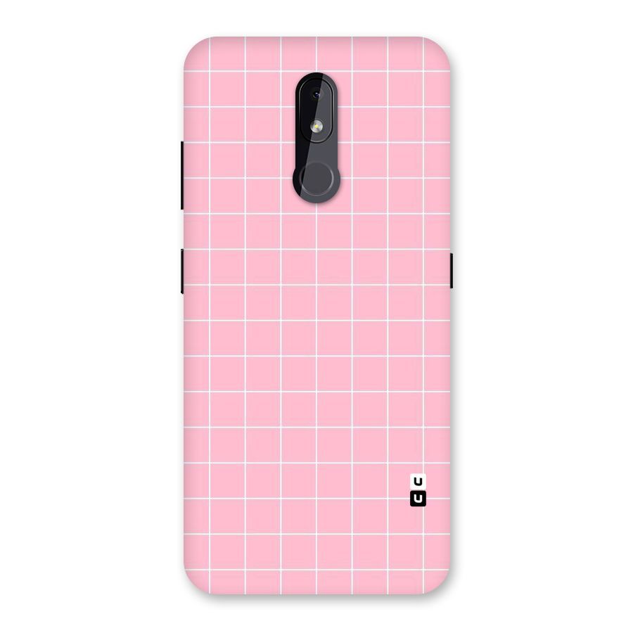 Pink Checks Back Case for Nokia 3.2