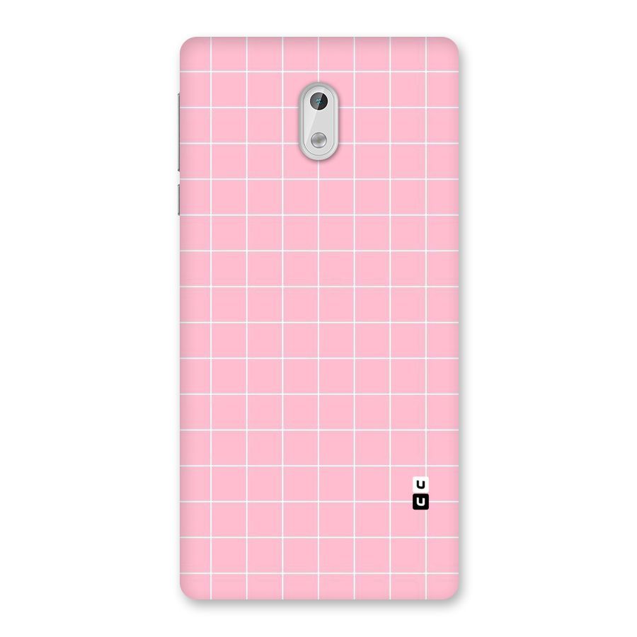 Pink Checks Back Case for Nokia 3