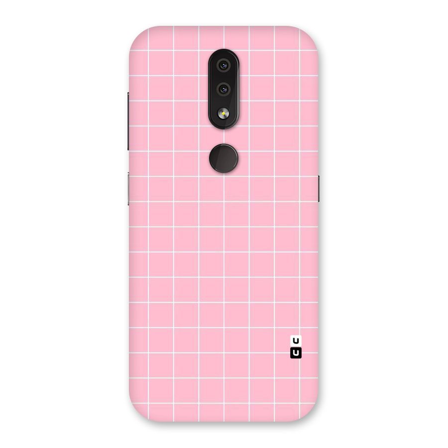 Pink Checks Back Case for Nokia 4.2