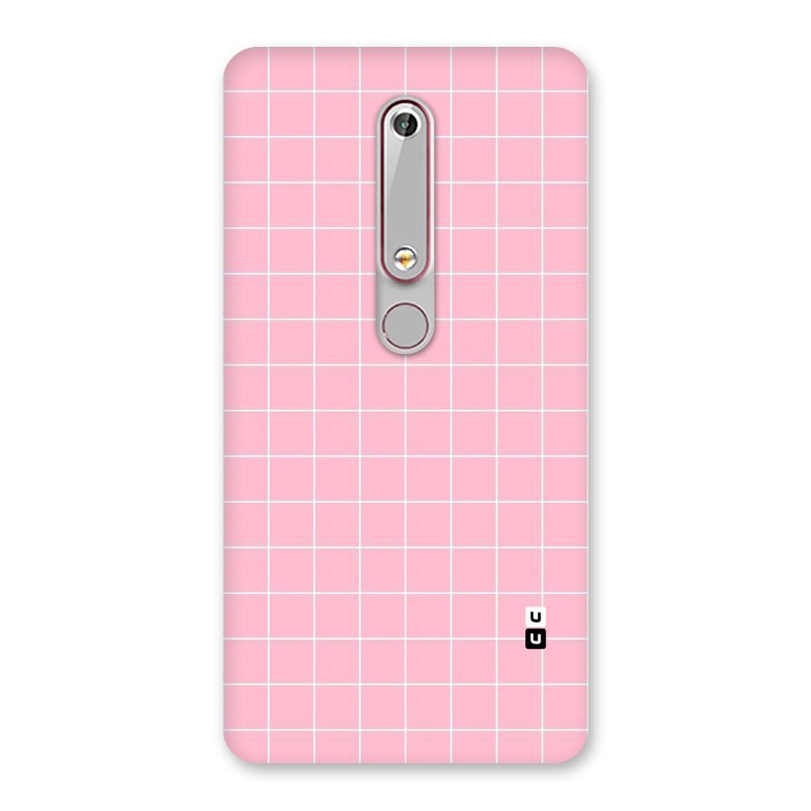 Pink Checks Back Case for Nokia 6.1